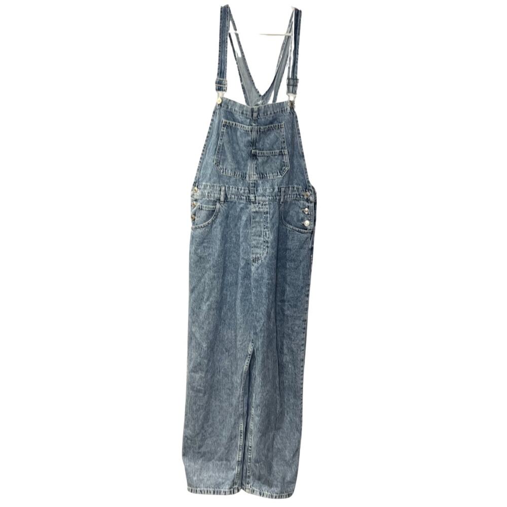 Free People Light Blue Denim Overalls